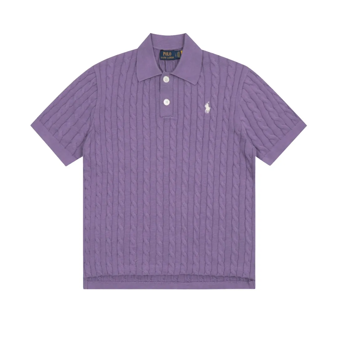 🅿️176 "Top quality" Style number: DS022# (not off the shelves all year round) [Ralph Lauren POLO lapel solid color pony embroidered logo knitted short sleeves] ✅Ralph Lauren Ralph Lauren classic basic versatile all-season cardigan knitted short sleeves ✅Main supplier platform live broadcast Wholesale entities Replenish when out of stock Not off the shelves ✅ZP quality 1:1 version Scan the code to enter the GF website Counter quality ✅Details and quality are the only one in Guangzhou. Imported quality cotton yarn focuses on high-end and cost-effective. Needless to say good quality. ✅The version is restored to the original order. The maximum size can be worn up to 160 pounds. Loose, comfortable and stress-free.